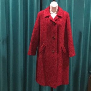 Vintage tweed jacket w/pockets and vintage buttons